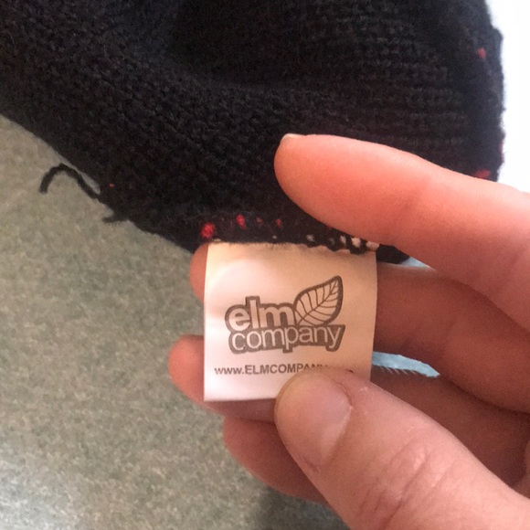 ELM Black purple pink knit beannie - Picture 4 of 4